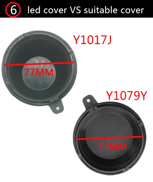 Tapas Antipolvo Para Faros LED - 2 Unidades, 100mm (Universal)