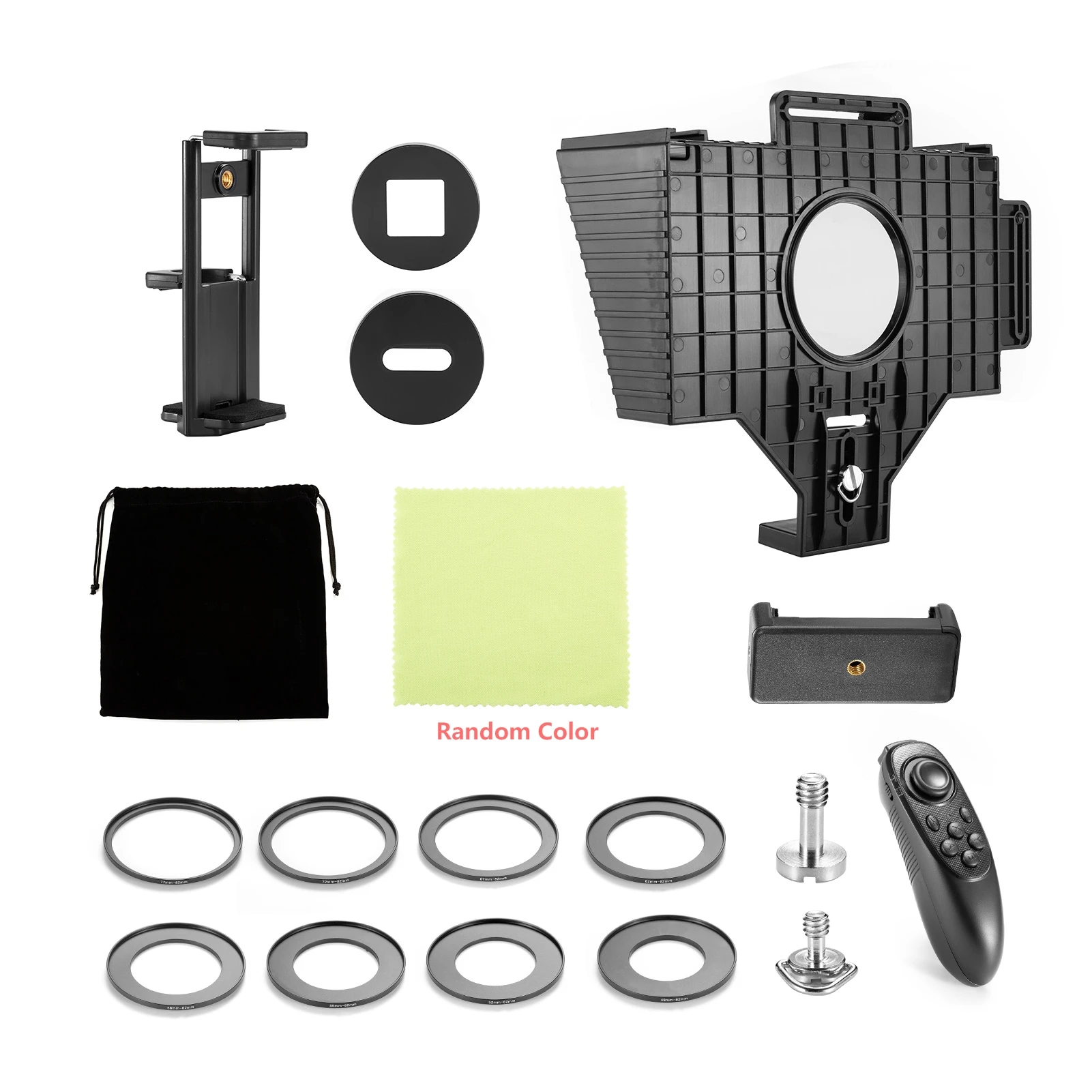 Universal teleprompter prompter com bt lente de