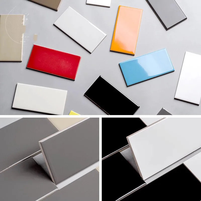 

Northern European-Style 75X150 MacBook Brick Rectangular Kitchen Wall Tile Solid Color Tiles Bathroom Balcony Tile Toilet Brick