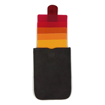 

Portable Ultra-thin Multifunction Waterproof Card Holder Stack Up Pull Out Slim Cascading Wallet Purses