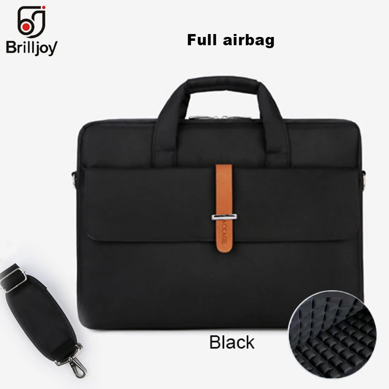 Brilljoy водонепроницаемый мужской и женский 13 14 15 15,6 дюймов портфель для ноутбука деловая сумка для мужчин большая емкость сумка через плечо - Цвет: 15inch Full airbag