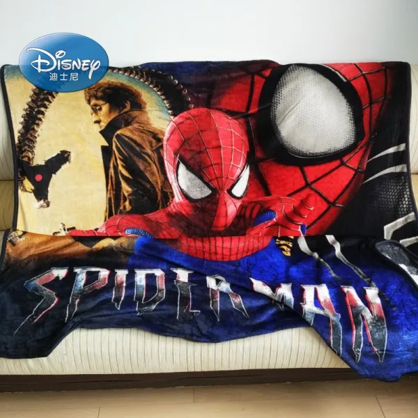 Disney dos desenhos animados spiderman avengers cobertor