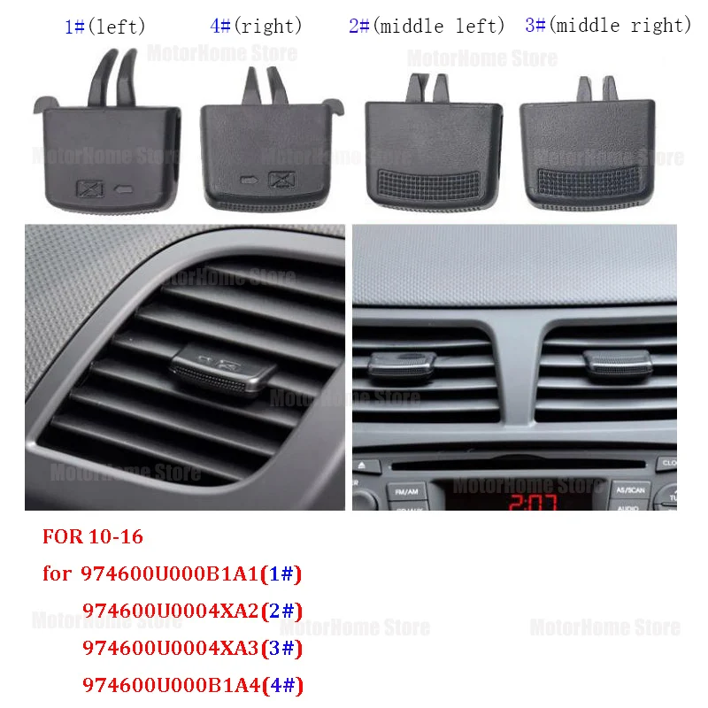 Air Conditioning Vent Outlet Tab Clip Upgraded Front Row Fresh Air Grille Clips Car Front Air Conditioning A/C Air Vent Outlet Tab Clip For Mercedes Benz Benz W204 C260 C300 GLK200 GLK300 GL Auto 