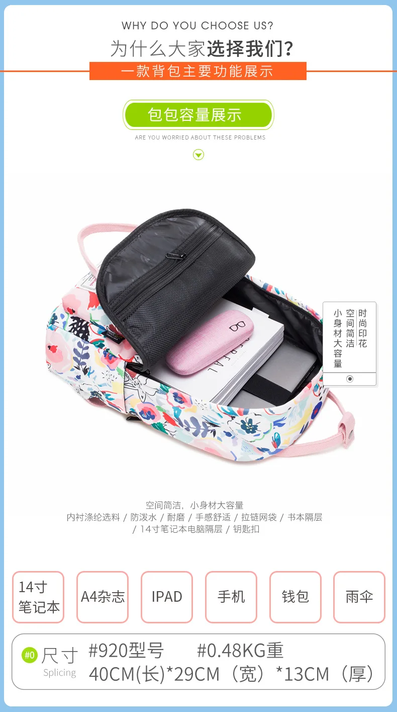 Рюкзак женская школьная сумка для девочек-подростков сумка на плечо Mochila Feminina Повседневная сумка для ноутбука женская сумка