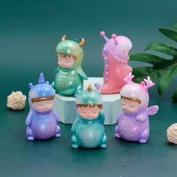 

Creative Cute Cartoon Dinosaur Doll Model Blind Box Friends Children Gifts Desktop Home Decoration Accessories Random Style