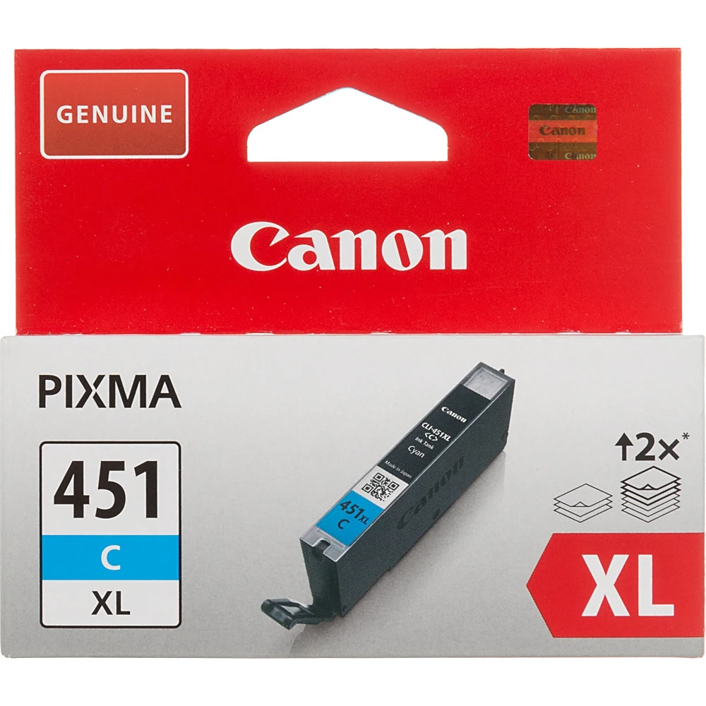Картридж струйный Canon CLI-451XLC 6473B001 голубой для Canon Pixma iP7240/MG6340/MG5440