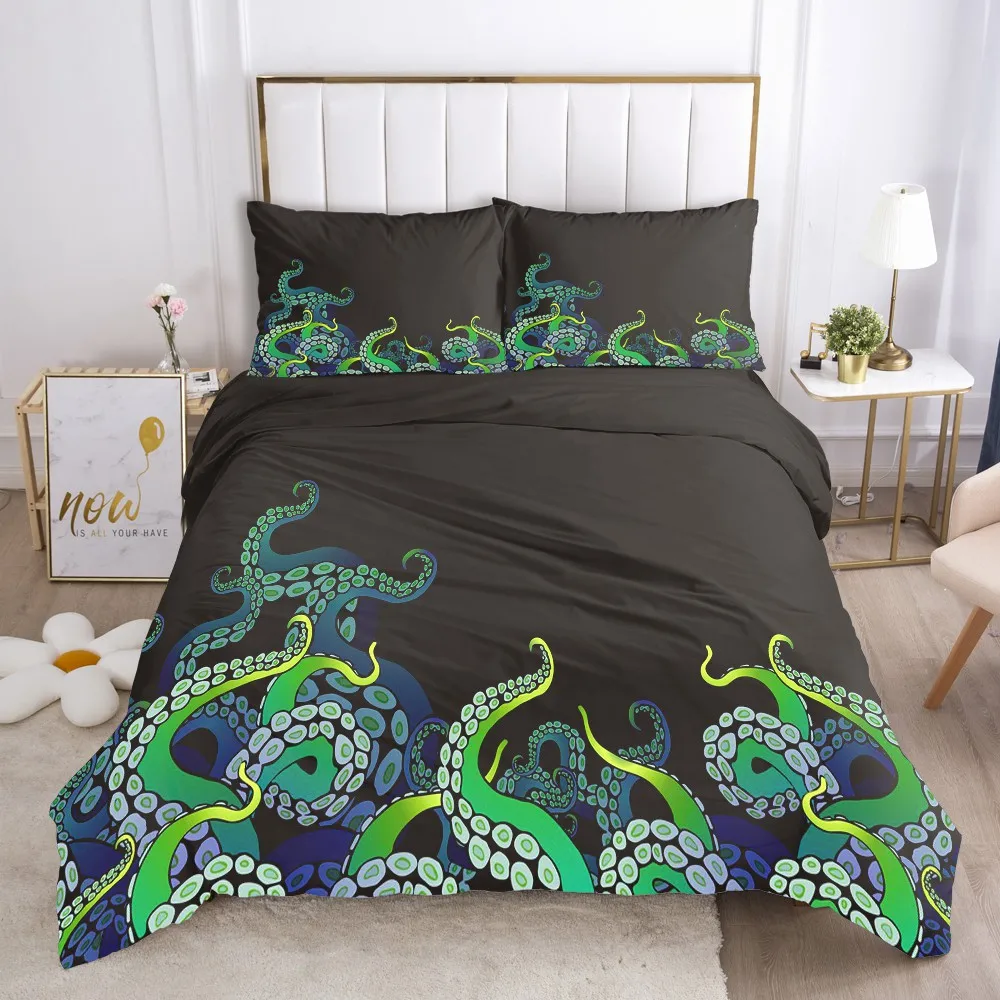 3D Bedding Sets Duvet/Quilt Cover Set Comforter Bed Linen Pillowcase King Queen Single Size Devifish Abstact Design Home Texitle | Дом и сад