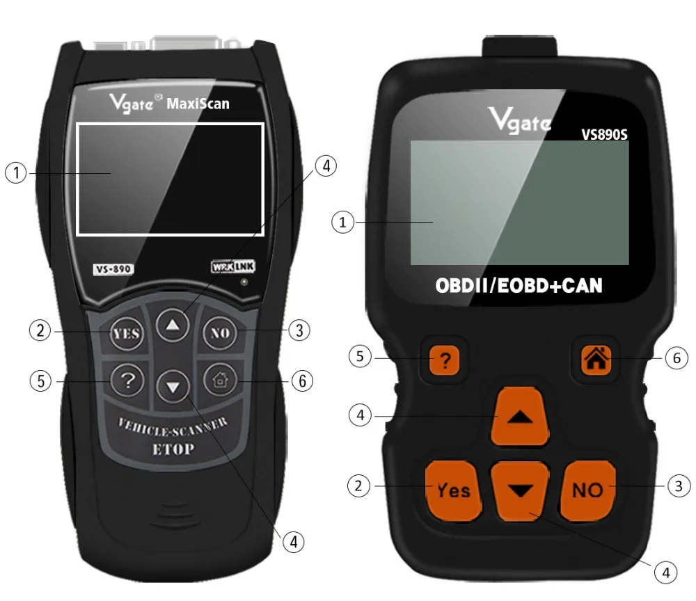 Vgate VS890 VS890 OBD2 CAN-BUS диагностический инструмент Авто сканер неисправности автомобиля код ридер vs 890 многоязычный лучше ELM327 AD310