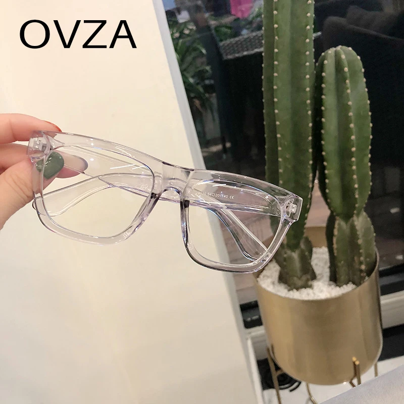 OVZA, большой анти-синий светильник, очки, женская мода, мужские очки для компьютера, анти-синий луч, очки для игры, прямоугольник, S4069