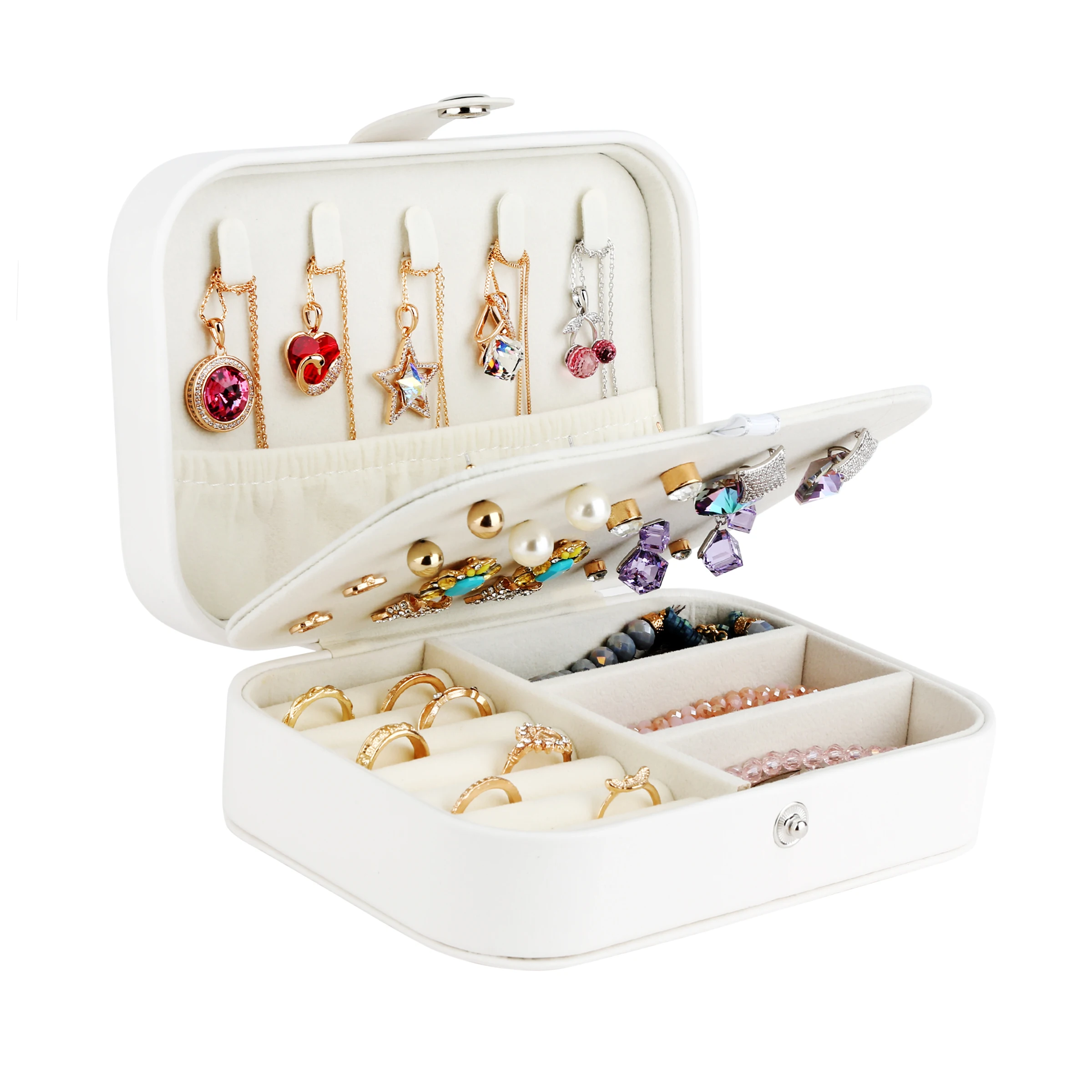 

Jewelry Box Travel Comestic Jewelry Casket Organizer Makeup Lipstick Storage Box Beauty Container Necklace Birthday Gift