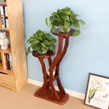 Посадки Тип Крытый деревянный пол из цельного массива дерева, горшок для растений балкон Гостиная стойка для цветов