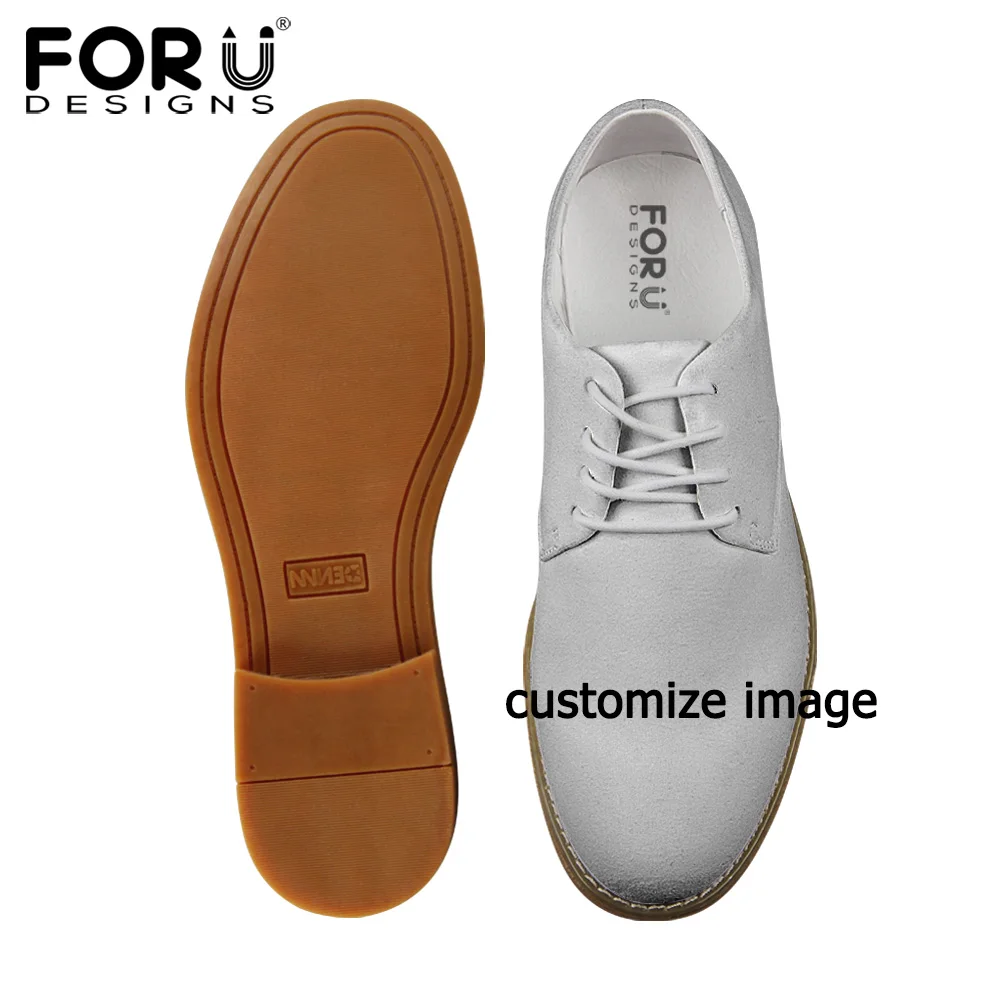 FORUDESIGNS/крутая Мужская обувь мягкие туфли-оксфорды Персонализированное