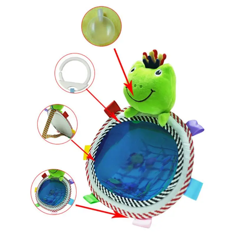 Автомобильное детское зеркало для детей, зеркало заднего вида, скандинавские детские погремушки, игрушки из деревянных бусин, колыбели, колокольчики для новорожденных, игрушка висящая над кроватью