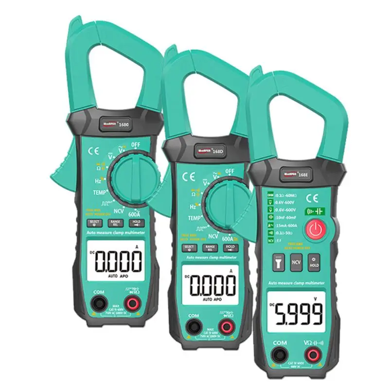 

Handheld Pocket True RMS Digital Clamp Meter 168C/D/E Automatic Tester