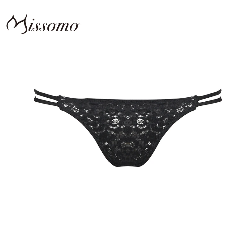 

Missomo Women Black Floral Lace Sexy Perspective Panties Ultra-thin Breathable Panties Erotic Underwear No Trace Slim Fit Panty