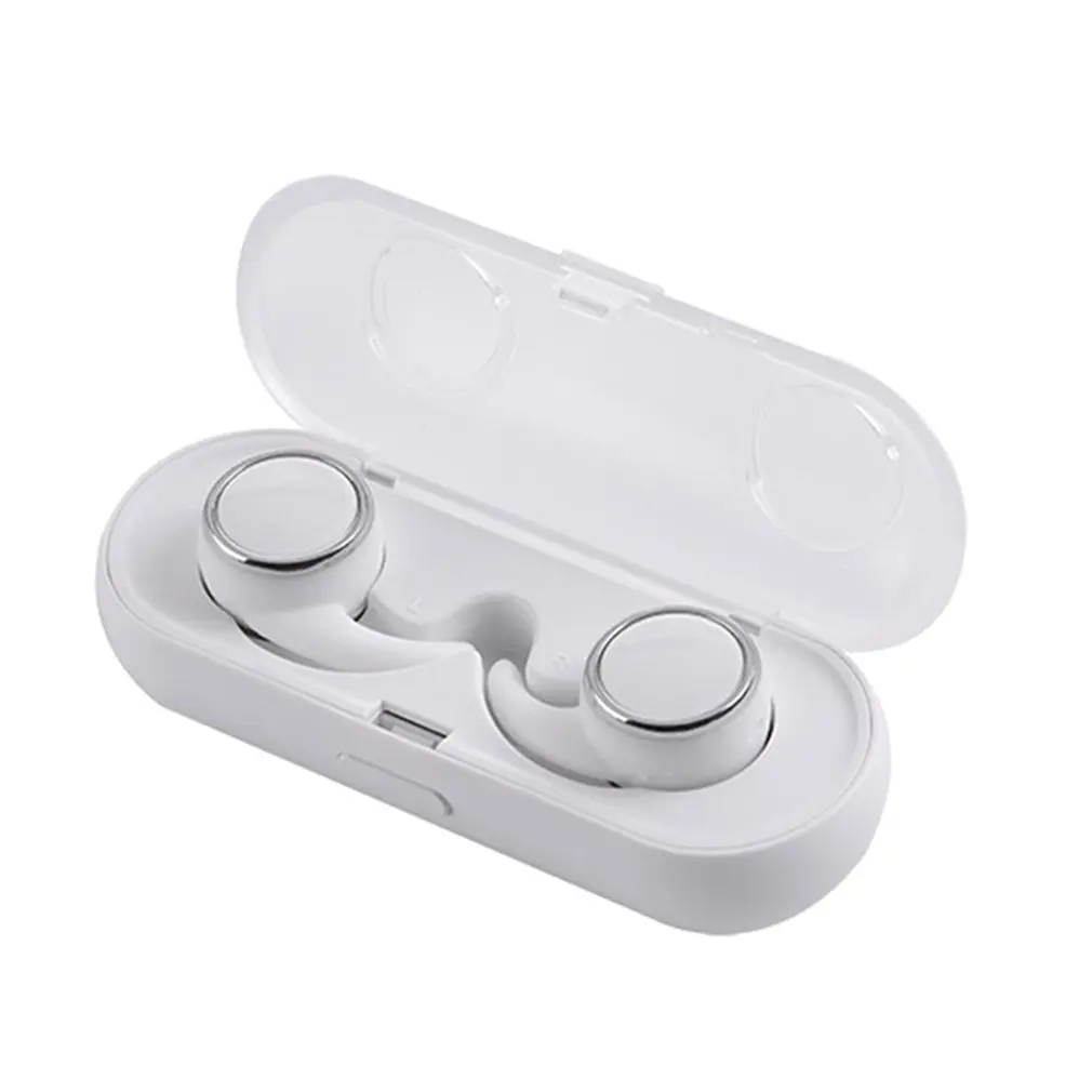 Handsfree Sports R160 TWS Bluetooth V4.1 настоящие беспроводные стерео наушники мини невидимый микрофон 300 мАч зарядная коробка - Цвет: Белый