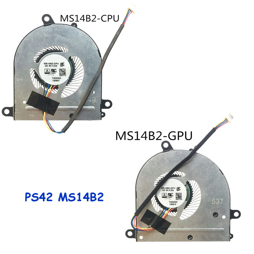 Ноутбук CPU GPU FAN для MSI PS42 MS-14B1 8RA 8RB 8RC 8M 8MO PE42 MS14B1 MS14B2 | Компьютеры и офис