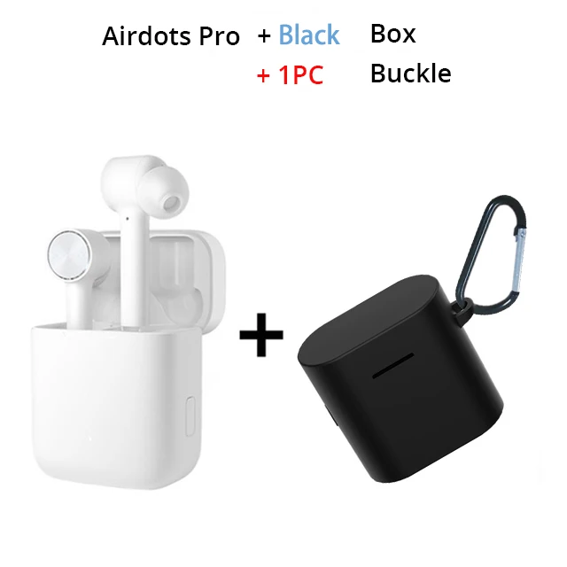 AirPro Add Black Box Xiao mi Airdots Pro mi Air TWS беспроводные наушники Bluetooth гарнитура ANC Noice переключатель шумоподавления автоматическая пауза управление нажатием - Цвет: AirPro Add Black Box