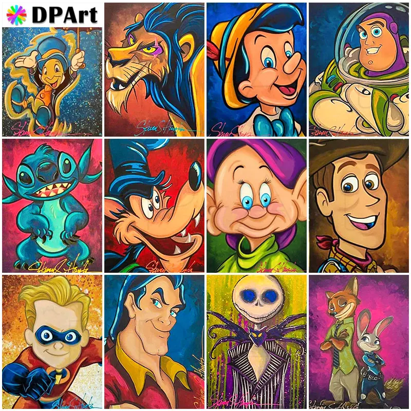 

Diamond Painting 5D Full Square/Round Drill Cartoon Character Animated Dog Daimond Embroidery Painting Cross Stitch Mosaic M1070