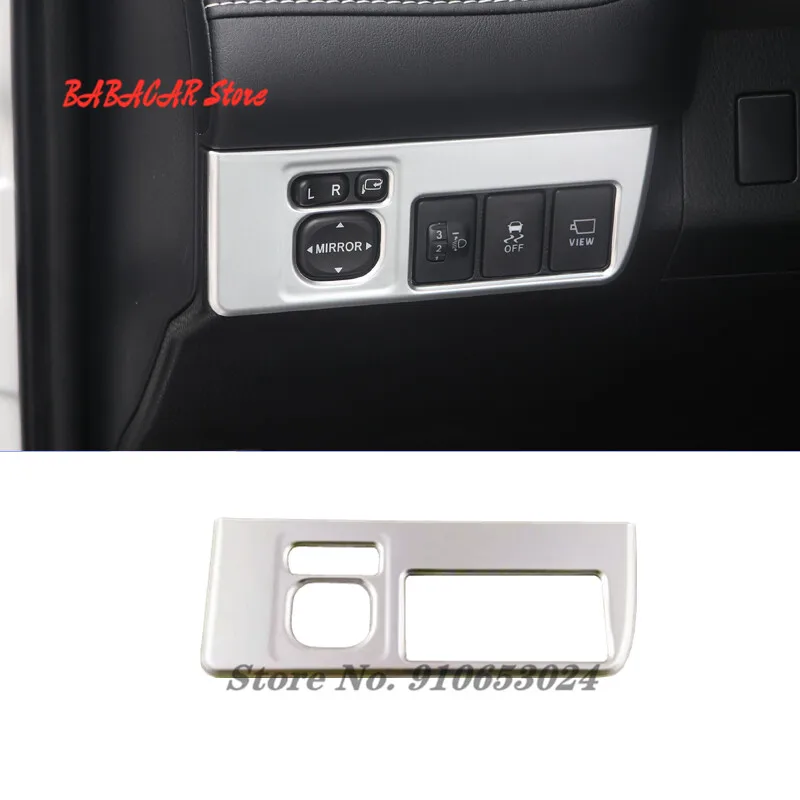 

For Toyota RAV4 2016 2017 Refit Interior Accessory Sticker Shell ABS Matte LHD Rearview Mirror Adjustment Panel Switch Cove 1Pcs