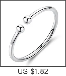 Classical Simple Fashion 925 Sterling Silver Smooth Cuff Bracelets& Bangles Pulseras Valentine's Day Present