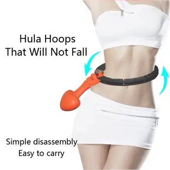 

Portable Waist Sport Hoops Portable Exercise Hoops Detachable Belly Abdominal Muscle Trainer Circle Loss Weight Sport Equipment