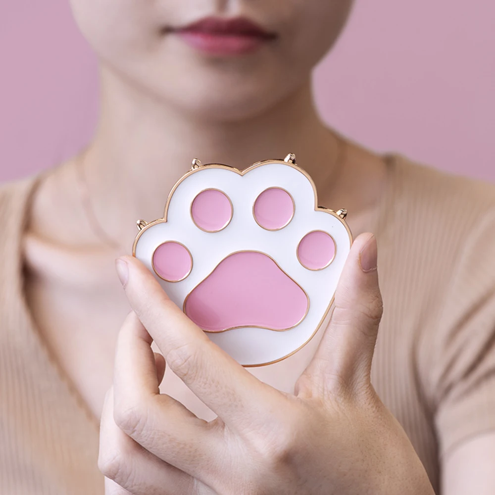 Kawaii Mirror Cartoon Cat Claw Portable One-sided Foldable Pocket Makeup Women Girls Beauty Cosmetic Compact Mirrors | Красота и