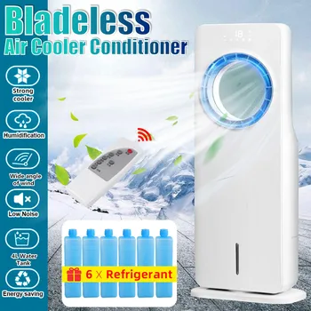 

78cm Dual Water Tank Portable Bladeless Air Conditioning Cooler Humidized Fan Humidifiers Air conditioner Air Cooler Exhaust Fan
