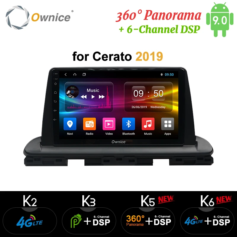 

Ownice k3 k5 k6 Android 9.0 Car DVD for Kia CERATO K3 2018 2019 Video Radio Player 360 Panorama DSP 4G LTE SPDIF GPS Navigation