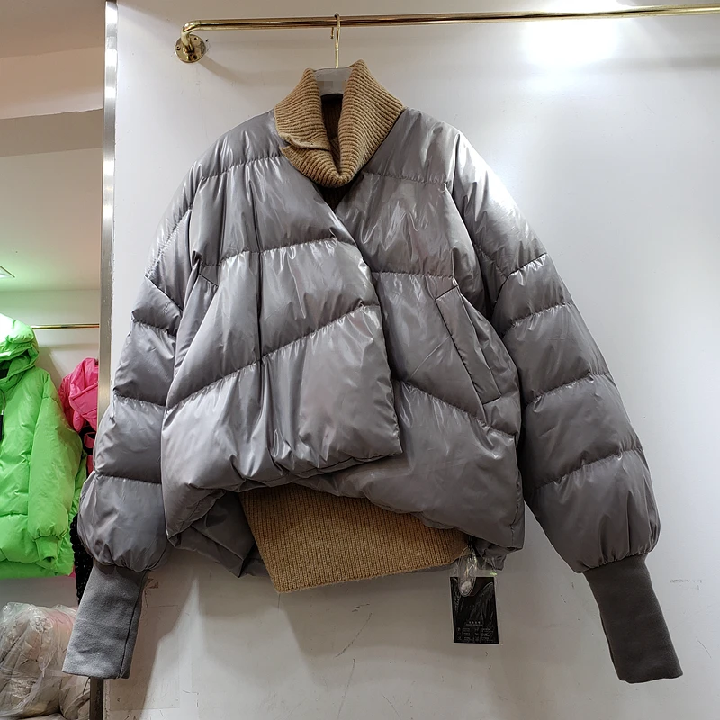 

Fashion Bubble Coat Solid Oversized Short Jacket Winter Autumn Female Puffer Jacket Parkas Mujer 2019 Short Thickened Bread Coat