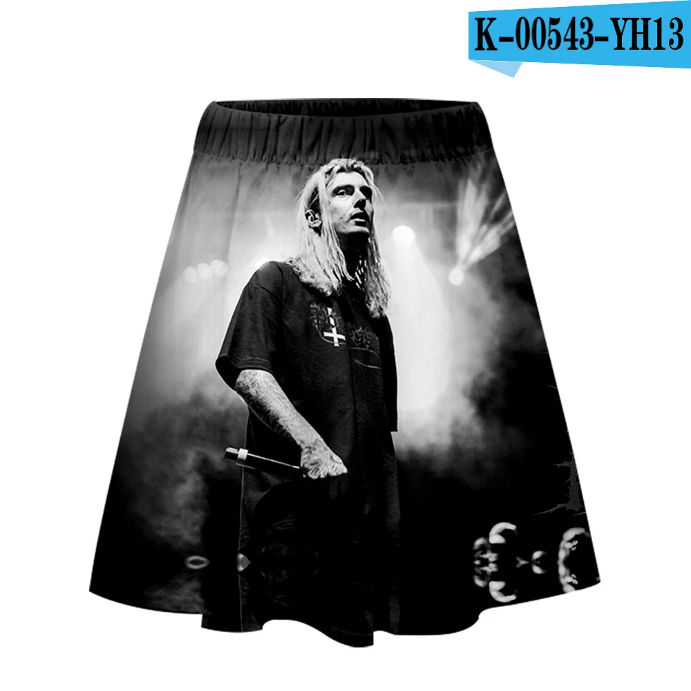 Ghostemane юбка Harajuku Повседневная стиль Harajuku поп юбка новая сексуальная Kpops Женская Повседневная Ghostemane юбки уличная одежда - Цвет: Слоновая кость