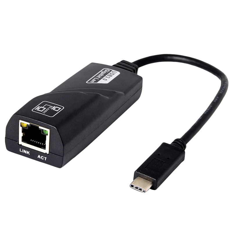 Uc-064 Usb 3,0 5 Гбит/с type-C до 1000 Мбит/с гигабитный Ethernet сетевой адаптер Lan для Rj45 cv6 Ieee 802.3Az