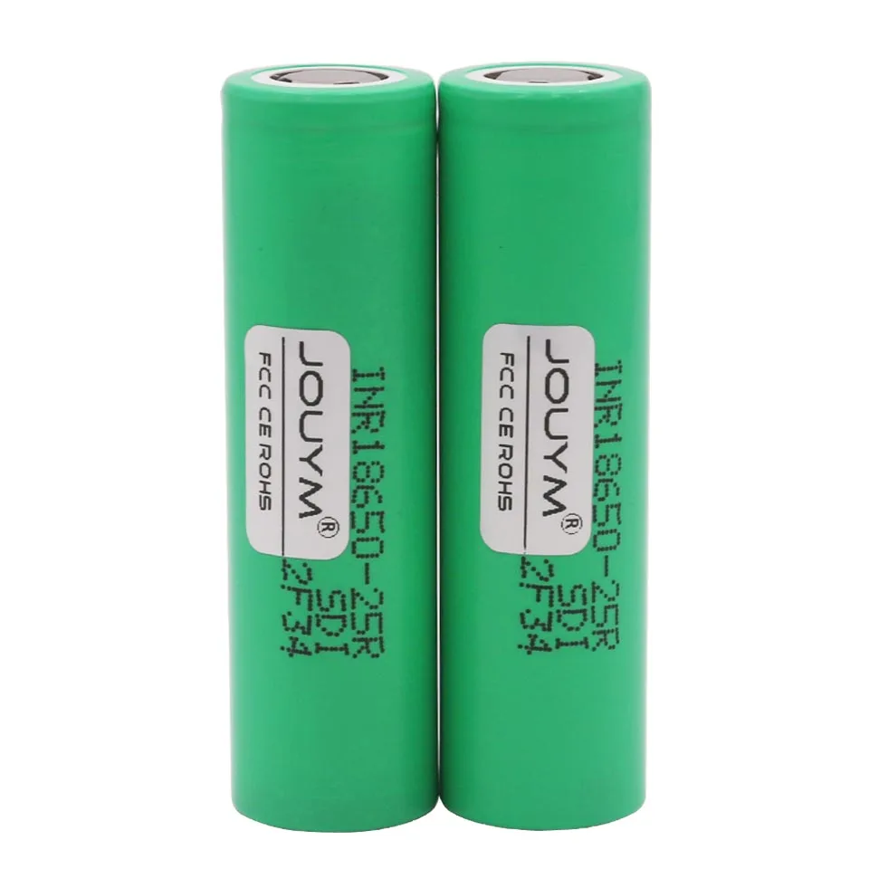 JOUYM 18650 аккумулятор 3,7 V 2500mAh INR18650 25R 20A высокоразрядный литий-ионный аккумулятор 18650