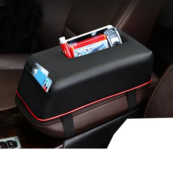

Lsrtw2017 Leather Car Central Control Armrest Box Cover for Audi A4 Q3 Q5 A6 A3 Interior Accessories