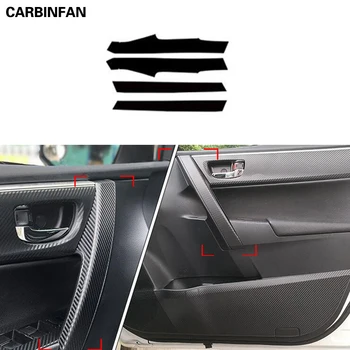 

Car Accessories carbon fiber sticker door inner handle armrest handra Stickers Trim For Toyota Corolla 2014 2015 2016 2017 2018