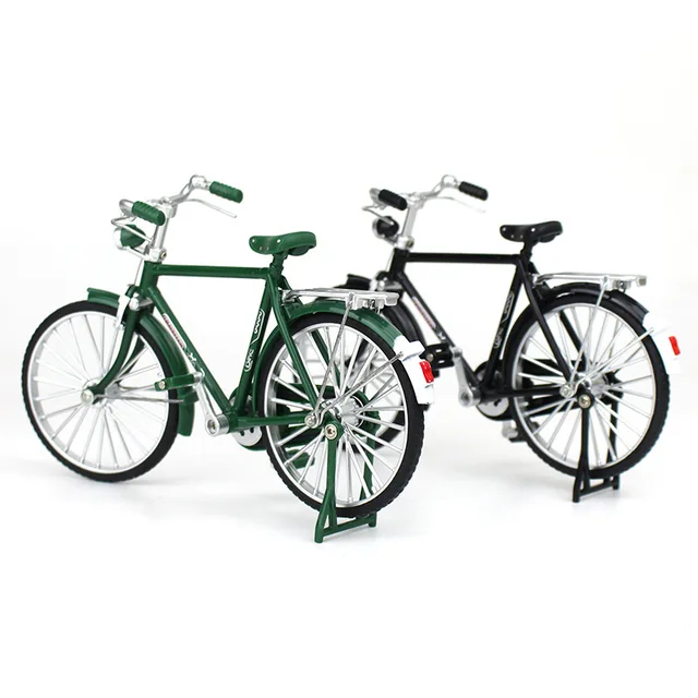 1:10 Mini Model Alloy Bicycle Diecast Finger Mountain Bike Bend Adult Simulation Collection Die Cast Gifts Toys for boys 2