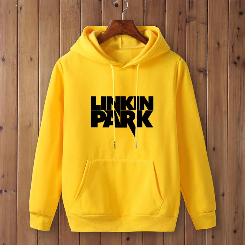 yellow-B Мода, Linkin Park, толстовка, одежда, толстовка, толстовки, мужские, Осень-зима, хип-хоп, с капюшоном - Цвет: yellow-B