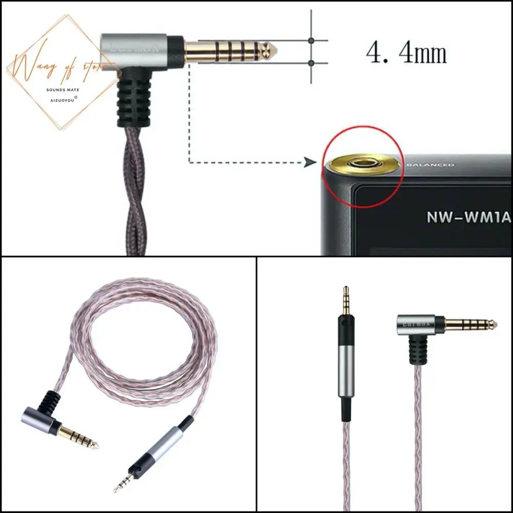 Cavo Audio Bilanciato Da 4.4Mm 3.5Mm 2.5Mm Per Cuffie Sennheiser Hd 595 558 518 598 Cs Se Sr Hd 599 569 579 Hd 2.30I 2.20S 2.30G