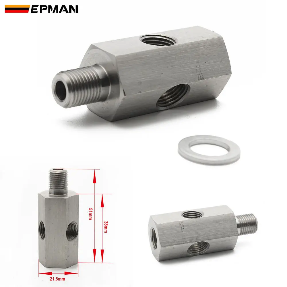 EPMAN 1/8 ''npt &amp &quotBSPT и M10 масло Давление Сенсор тройник ДНЯО адаптер турбо цена