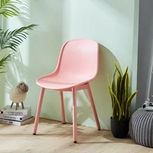 Nordic Wrought Iron Plastic Chair Restaurant for Dining Chair Restaurant Office Business Home Bedroom Living Room Plastic Chair
