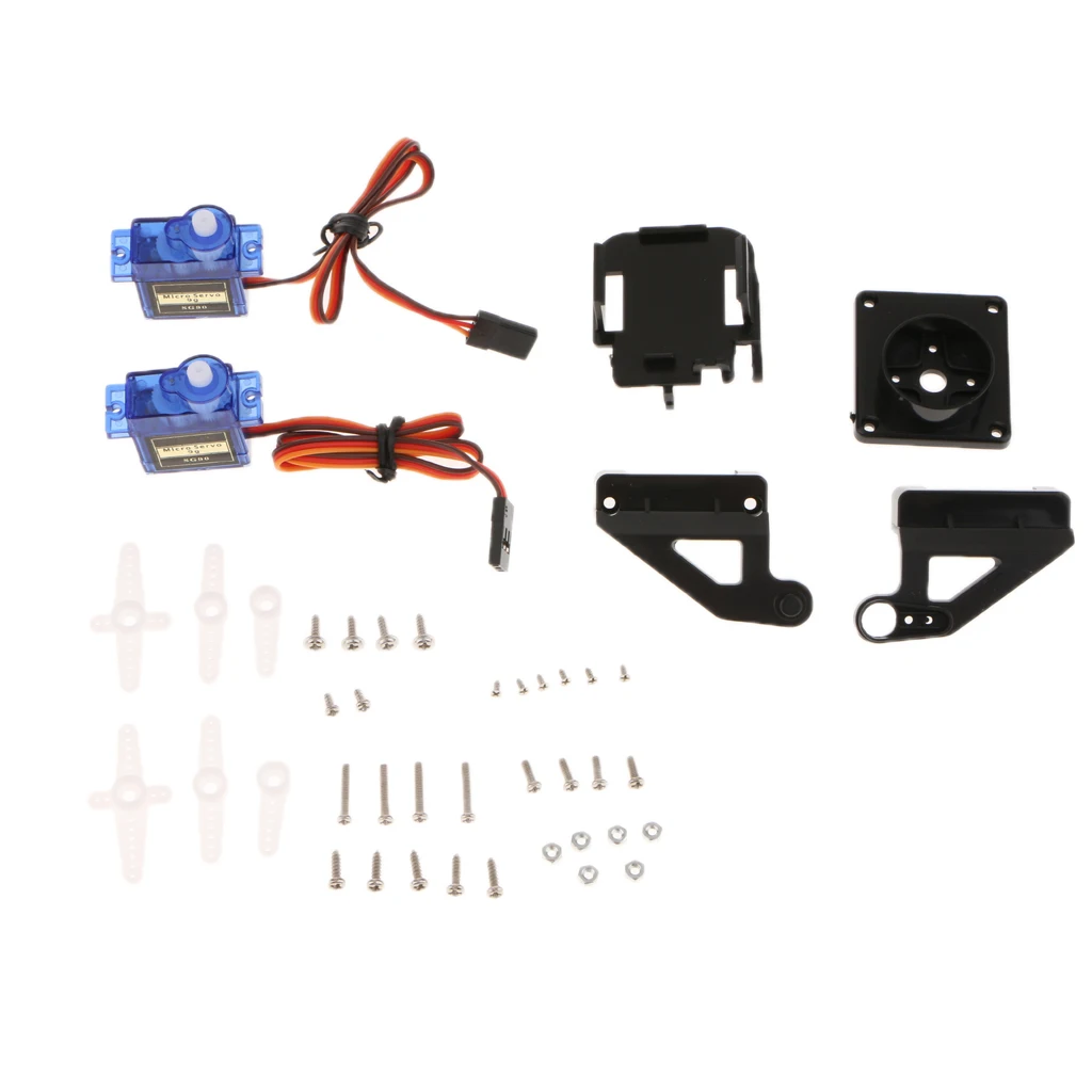 2x Servo Motor Camera Mount Two axis Platform For Airplane Boat