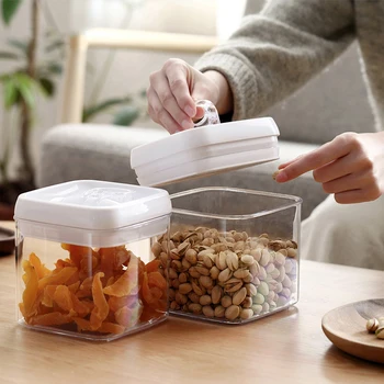 

Food Sealed Can Thickened Plastic Transparent Bottles Dried Fruit Grains Refrigerator Fresh Storage Box Kitchen Sealed Container
