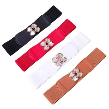 

Women Belt Multi-Color Optional Chiffon Sweet Wide Waist Cat Eyes Super Wide Belt Strap