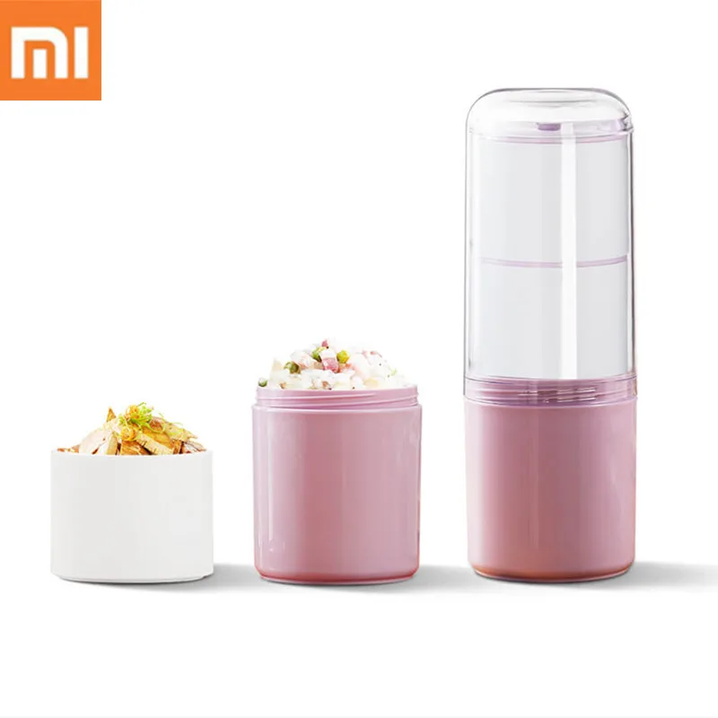 

Xiaomi Mijia Kalar 990ml Super Capacity Vibrant Lunch Box Food Grade Pp Material Refrigerated Heating Safety For Tourism Food