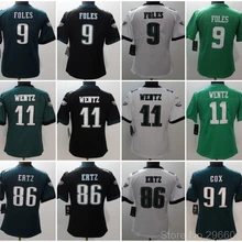 А+++ качественные женские 86 Zach Ertz 91 fletcher cox 11 carson wentz 9 Nick Foles Jersey Philadelphia