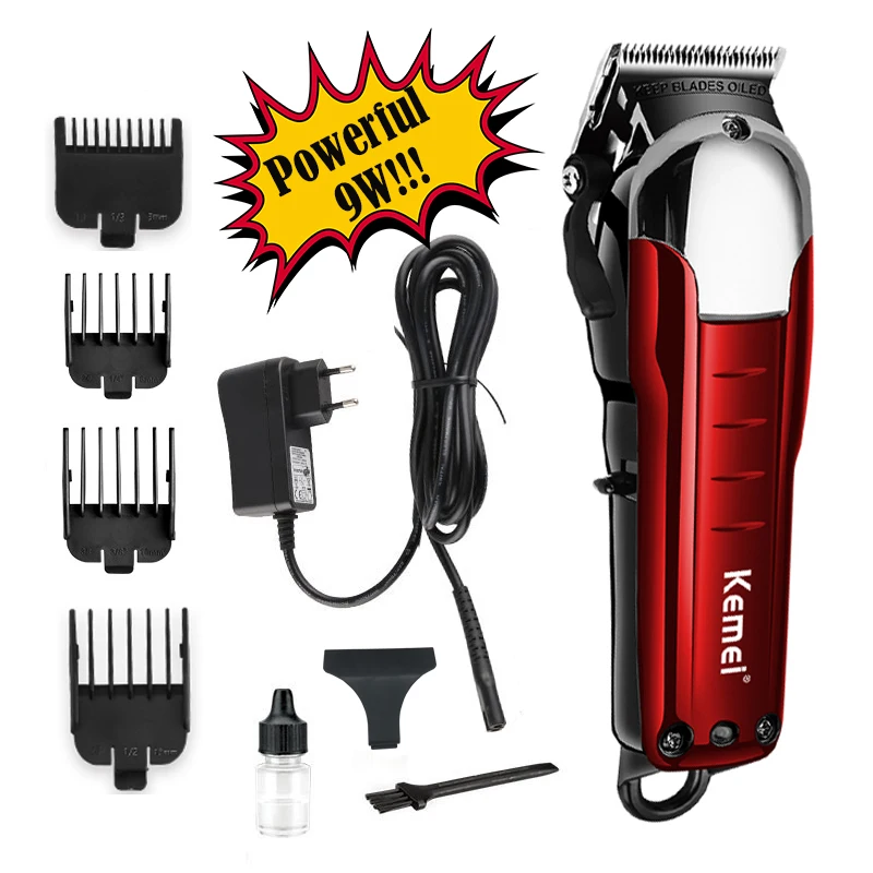 

100-240V kemei KM-2608 professional Cordless hair clipper electric trimmer powerful hair shaving machine hair cutting beard