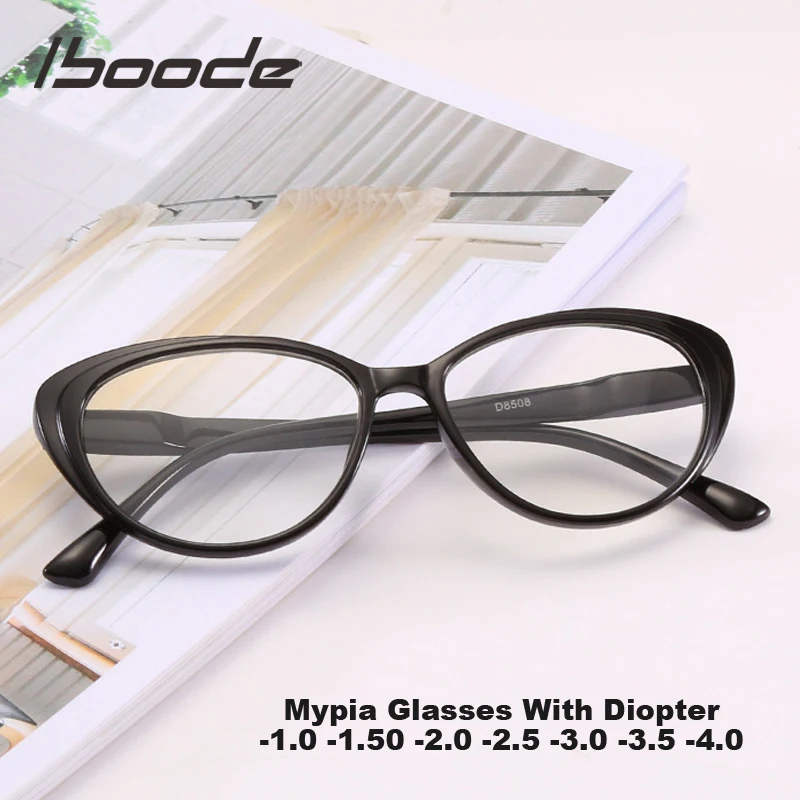 Iboode 1 0 5 2 3 4 женские очки для близорукости мужские и с диоптриями сексуальные