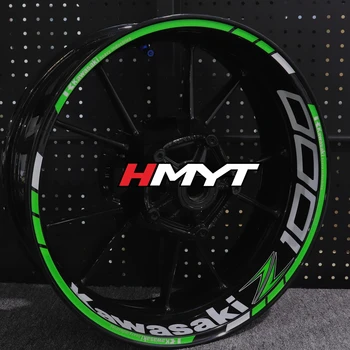 

Apply to Z1000 wheel hub sticker of Kawasaki motorcycle refit waterproof reflective wheel rim Decal front and back double-sided
