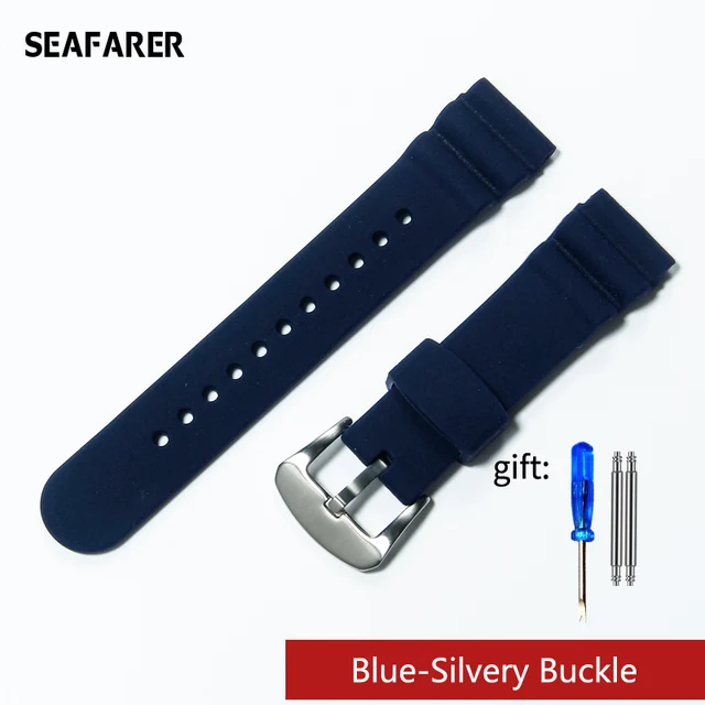 22mm Diver Rubber Strap Soft Silicone Replacement Wrist Strap Bracelet With  Tools For Grand Seiko Watch 5 Prospex Srpa21j1 Blue - Watchbands -  AliExpress