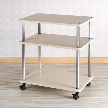 

Creative Tea Table Living Room Small Coffee Table Assembly Small Square Table Simple Tea Table With Wheel Balcony Table Mobile S